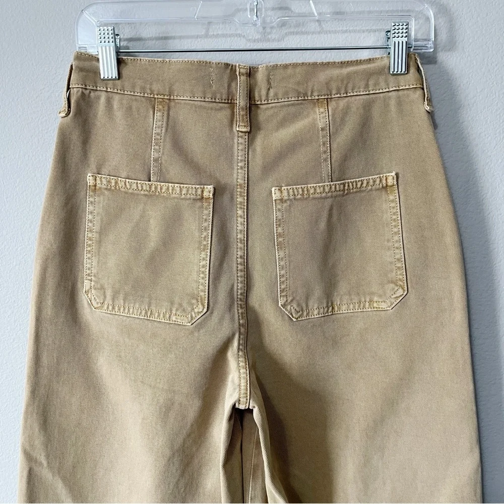 Boden NWT Khaki Wide Leg Pants Size US 6 Petite Highrise Business Casual Work - Picture 6 of 10